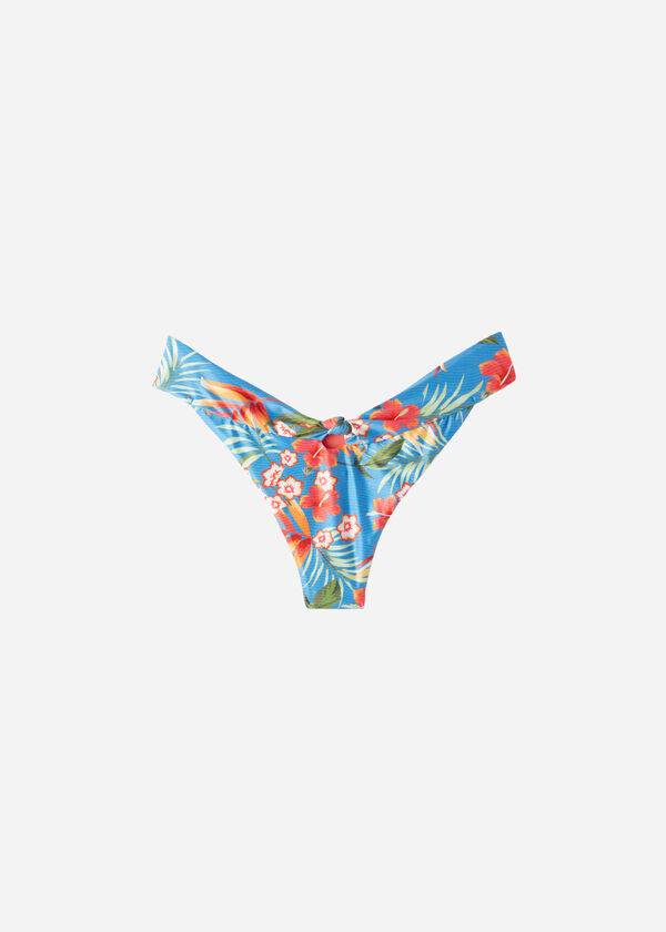 Abajo De Bikini Calzedonia High-Cut Brazilian Maui Mujer Verde | CO2747UT