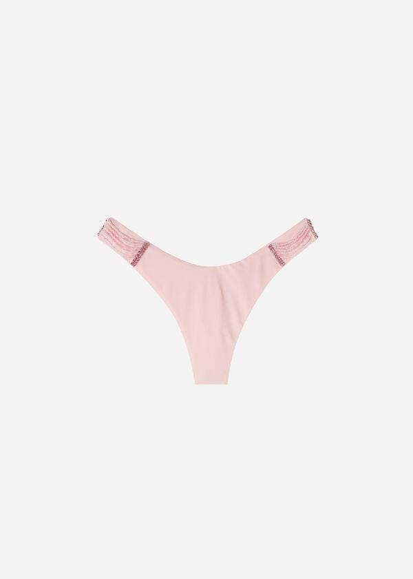 Abajo De Bikini Calzedonia High-Cut Brazilian Manila Mujer Rosas | CO2748YU