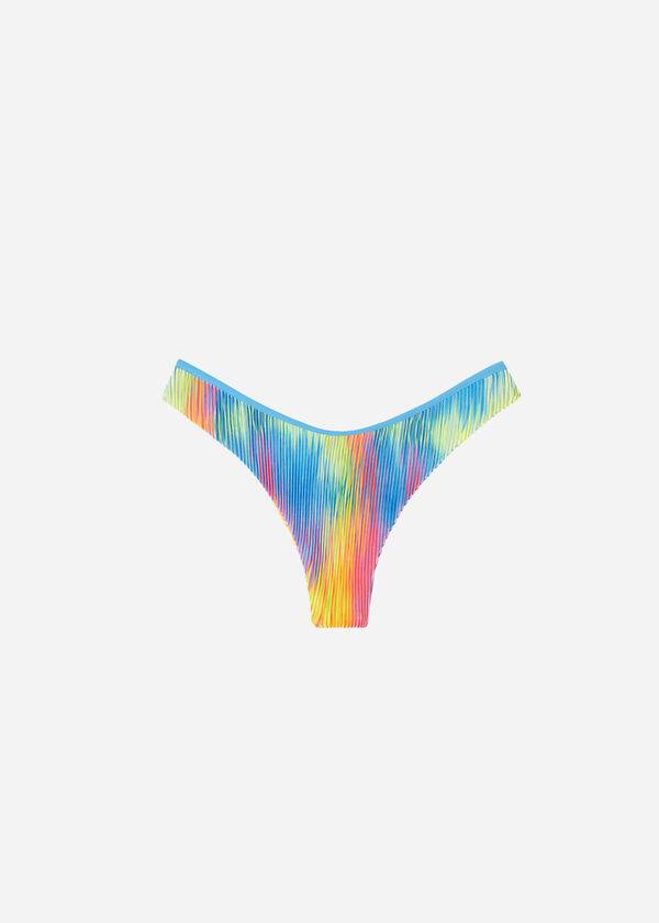 Abajo De Bikini Calzedonia High-Cut Brazilian Maiorca Mujer Multicolor | CO2749TV