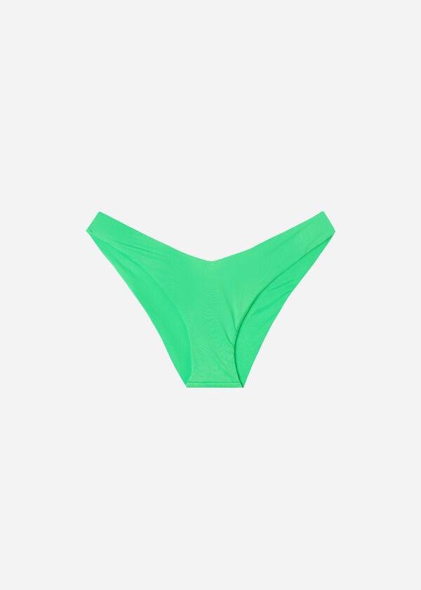 Abajo De Bikini Calzedonia High Cut Indonesia Eco Mujer Verde Menta | CO2795RW