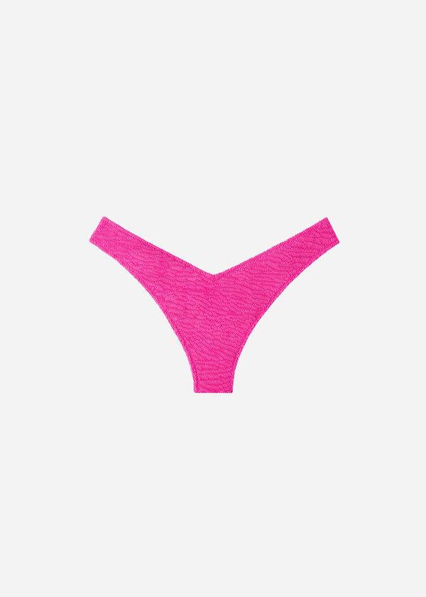 Abajo De Bikini Calzedonia High Cut V-shaped Brazilian Miami Mujer Rosas | CO2792UT