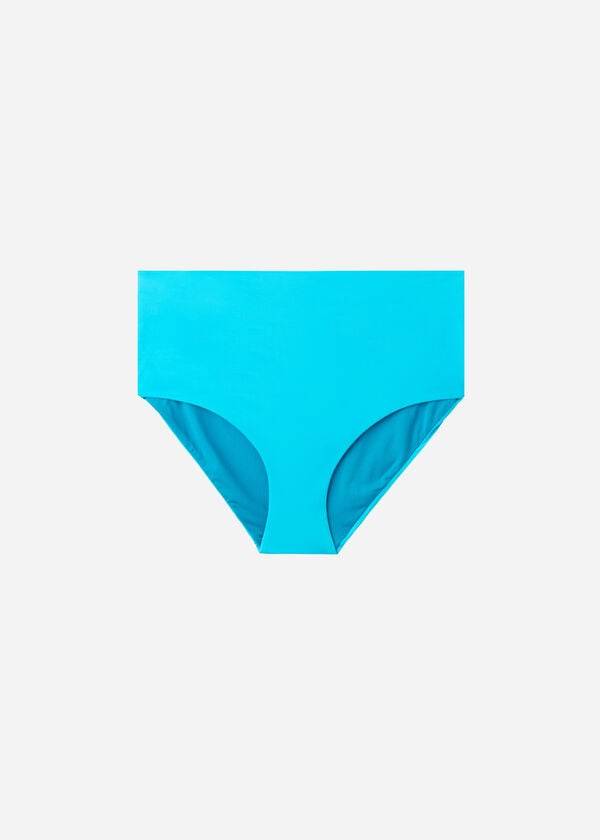 Abajo De Bikini Calzedonia High-Rise Shaping Indonesia Mujer Turquesa Verde | CO2739GL