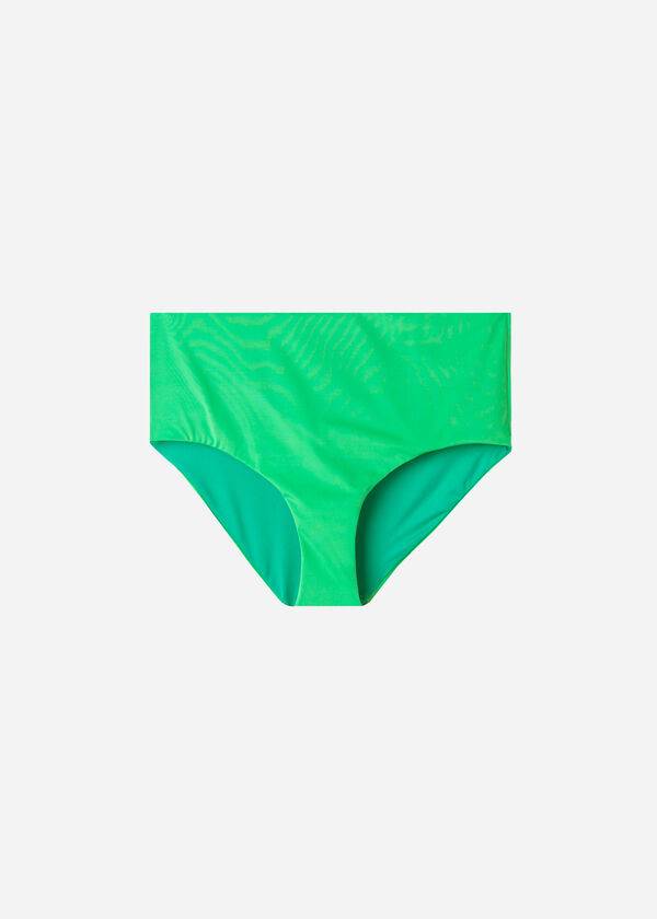 Abajo De Bikini Calzedonia High Shaper Cintura Indonesia Eco Mujer Verde | CO2783HK