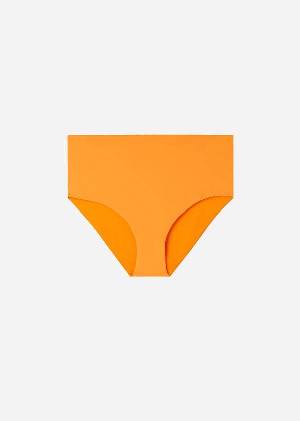 Abajo De Bikini Calzedonia High Shaper Cintura Indonesia Eco Mujer Naranjas | CO2785FM