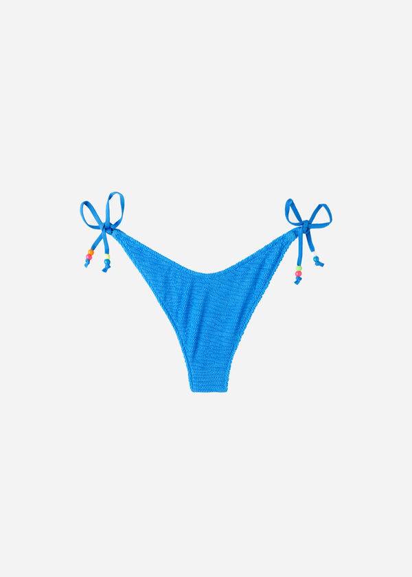 Abajo De Bikini Calzedonia High V-Cut Brazilian San Diego Mujer Azules | CO2776TV