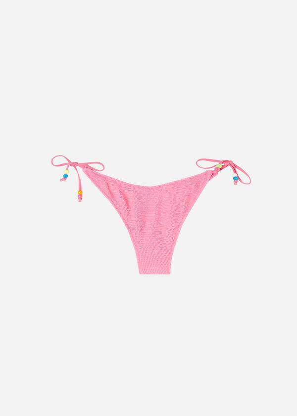 Abajo De Bikini Calzedonia High V-Cut Brazilian San Diego Mujer Rosas | CO2777RW