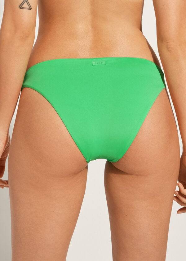 Abajo De Bikini Calzedonia Indonesia Eco Low rise Mujer Verde | CO2717AP