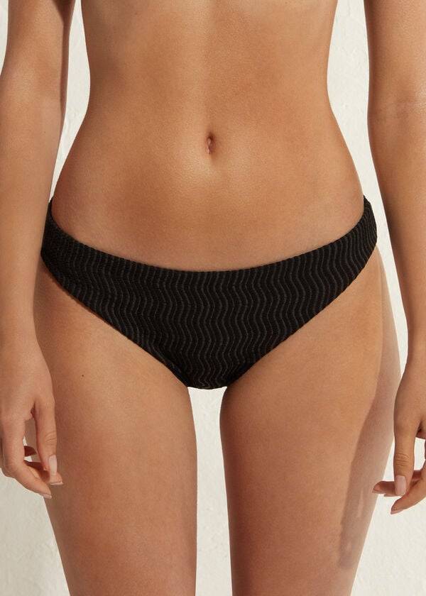 Abajo De Bikini Calzedonia Mykonos Mujer Negras | CO2685BC