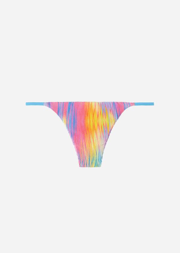 Abajo De Bikini Calzedonia Plisado Tanga Maiorca Mujer Multicolor | CO2679RW