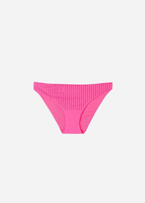 Abajo De Bikini Calzedonia Rhinestone Shanghai Mujer Rosas | CO2670DN