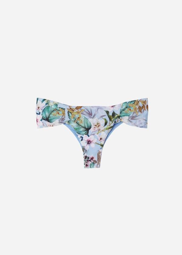 Abajo De Bikini Calzedonia Ruffly Brazilian Atene Mujer Azules | CO2658NB