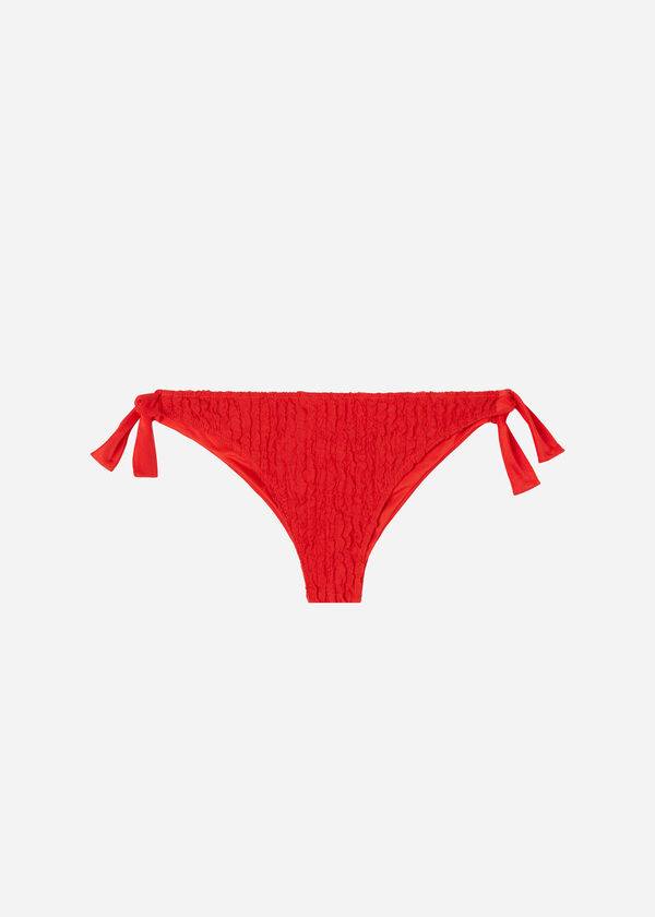 Abajo De Bikini Calzedonia Side Tie Brazilian Marrakech Mujer Rojas | CO2631IS