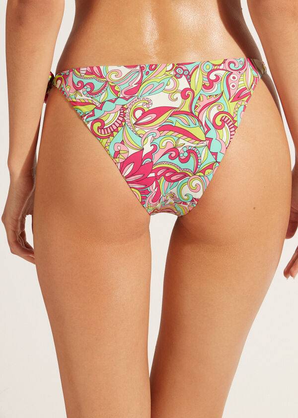 Abajo De Bikini Calzedonia Side Tie Londra Mujer Multicolor | CO2627SO