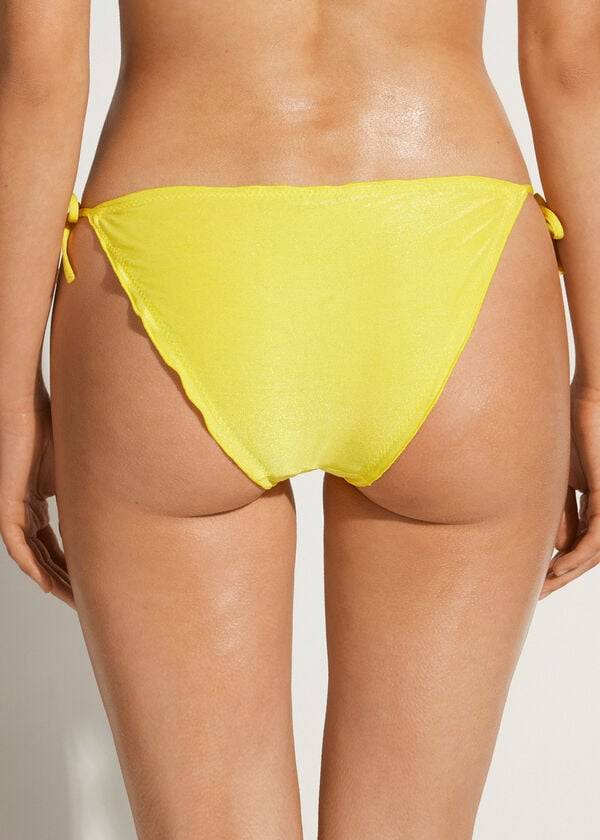 Abajo De Bikini Calzedonia String Formentera Mujer Amarillo | CO2598FM