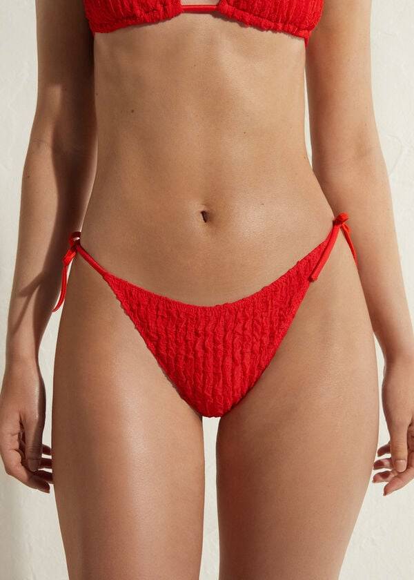 Abajo De Bikini Calzedonia String Marrakech Mujer Rojas | CO2587NB