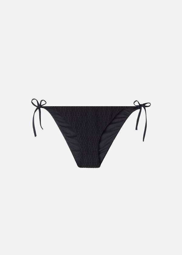 Abajo De Bikini Calzedonia String Mykonos Mujer Negras | CO2583EX