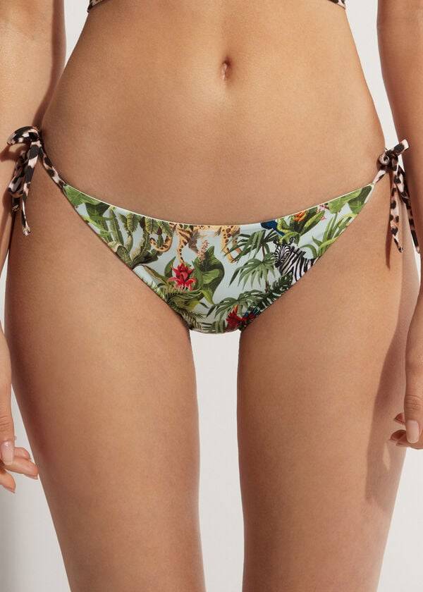 Abajo De Bikini Calzedonia String Nairobi Eco Mujer Verde | CO2580YU