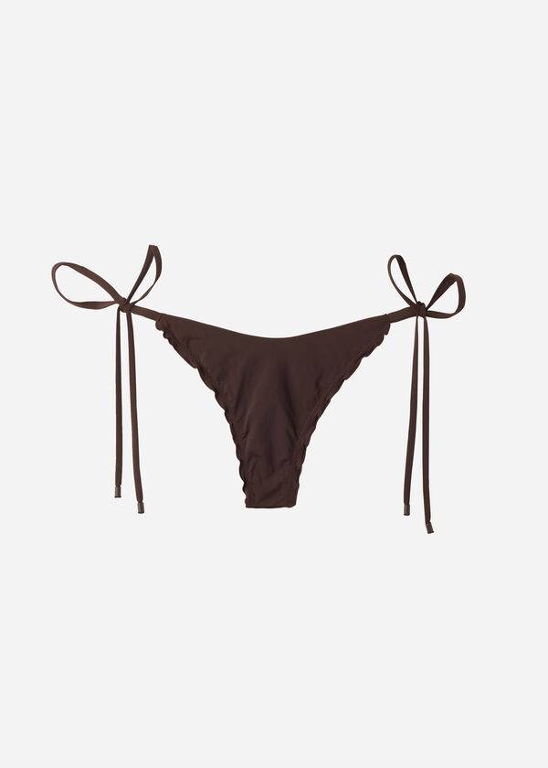 Abajo De Bikini Calzedonia String Tanga Islamorada Mujer Cafe Marrones | CO2573DN