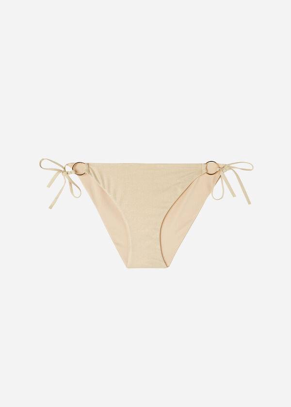 Abajo De Bikini Calzedonia String Tie Abu Dhabi Mujer Doradas | CO2571GL