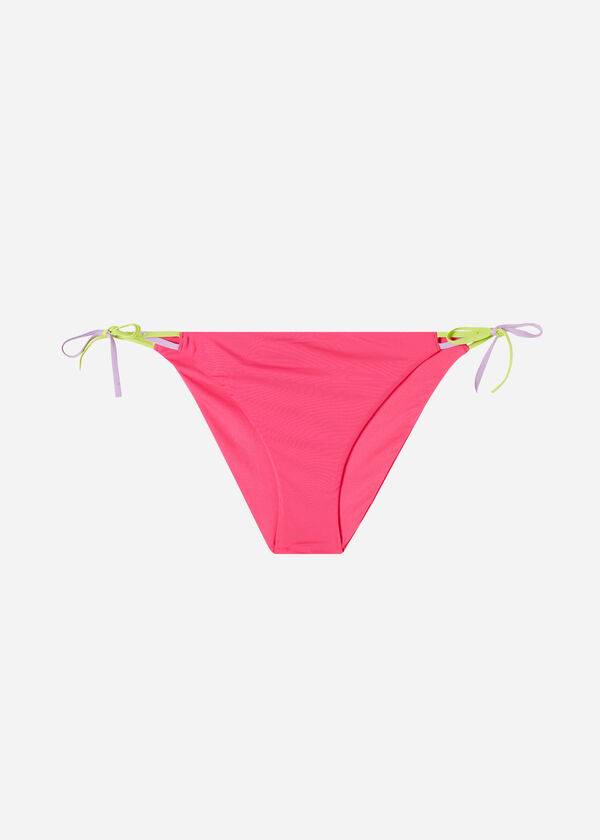 Abajo De Bikini Calzedonia String Tokyo Mujer Rosas | CO2569JJ