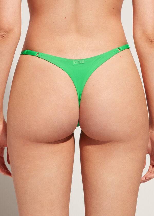 Abajo De Bikini Calzedonia Tanga Indonesia Eco Mujer Verde | CO2557EX