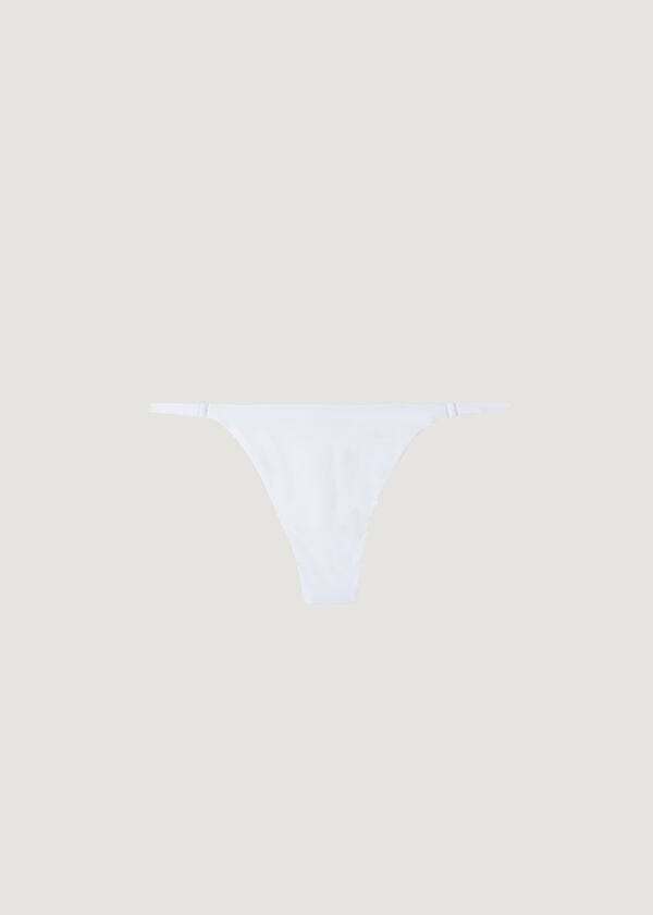 Abajo De Bikini Calzedonia Tanga Indonesia Eco Mujer Blancas | CO2559QZ