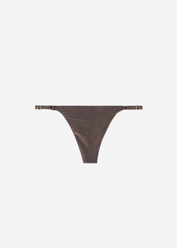 Abajo De Bikini Calzedonia Thin Sides Tanga Hollywood Mujer Negras | CO2562BC