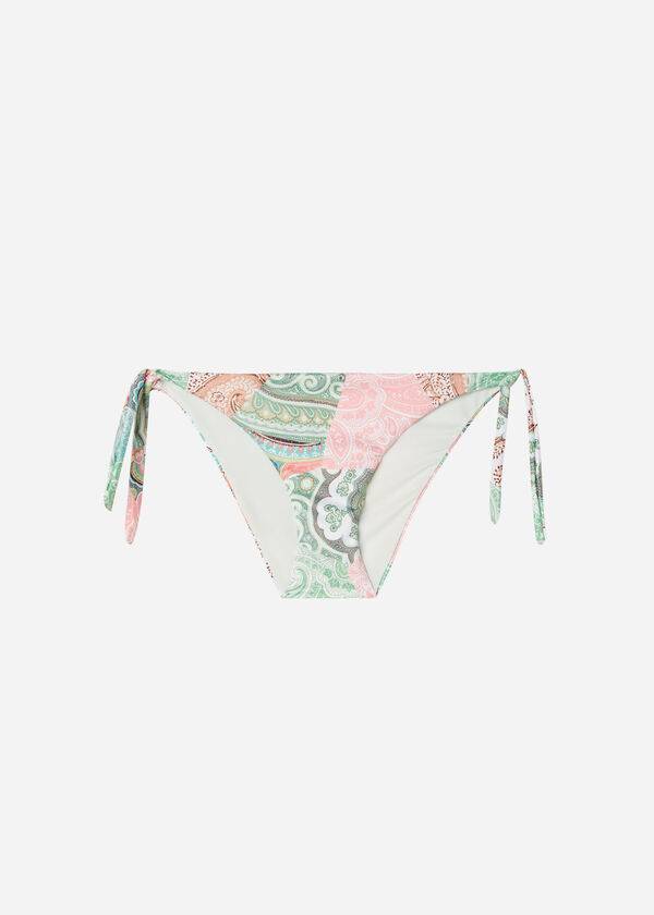 Abajo De Bikini Calzedonia Tied Saint Tropez Mujer Verde | CO2537VD