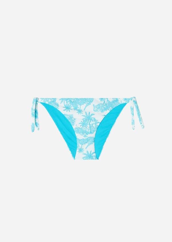 Abajo De Bikini Calzedonia Tied Sorrento Mujer Azules | CO2536BC