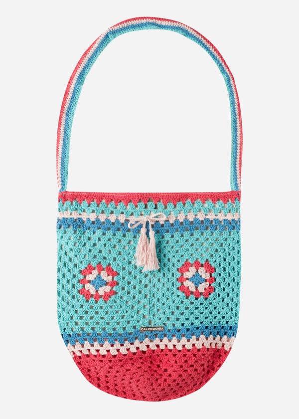 Accesorios Calzedonia Crochet Beach Bag Mujer Turquesa Azules | CO2917YU