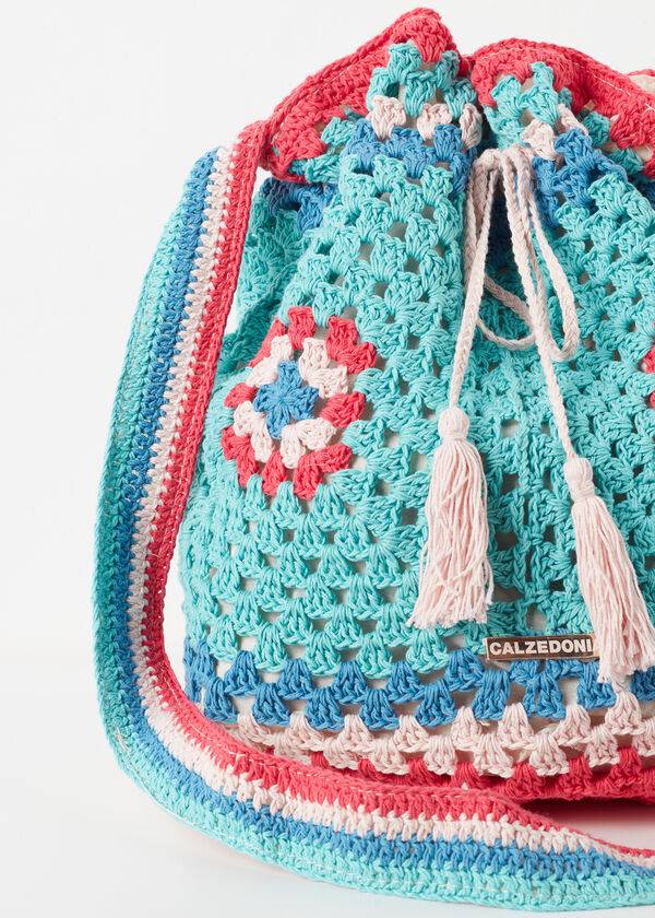 Accesorios Calzedonia Crochet Beach Bag Mujer Turquesa Azules | CO2917YU