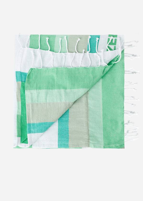 Accesorios Calzedonia Logo Beach Towel Mujer Verde | CO2913PQ