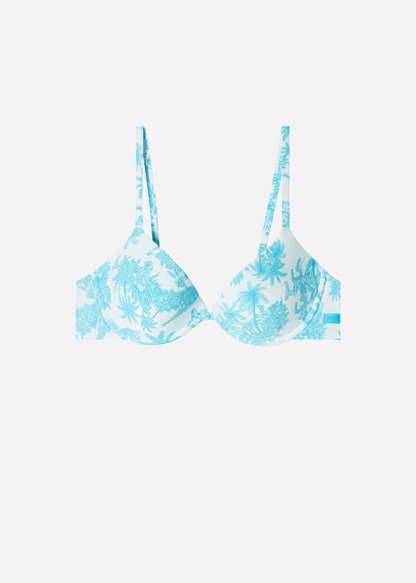 Arriba De Bikini Calzedonia Acolchado Push-Up Sorrento Mujer Azules | CO2311GL