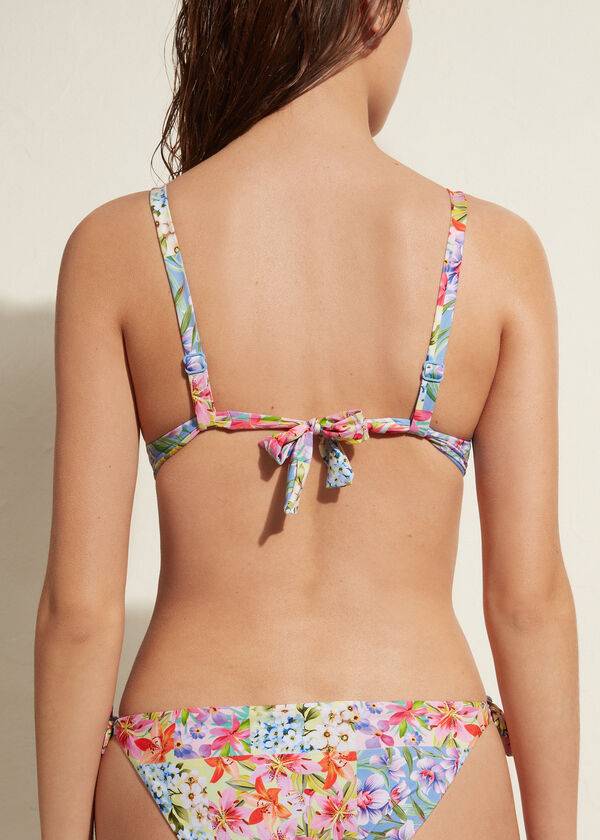 Arriba De Bikini Calzedonia Acolchado Push-Up Minorca Eco Mujer Multicolor | CO2325QZ