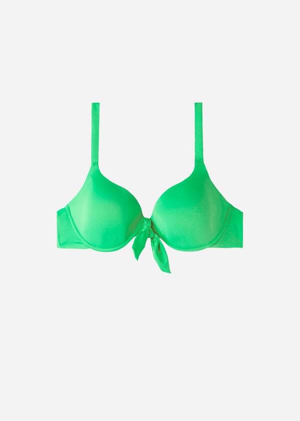 Arriba De Bikini Calzedonia Acolchado Push-Up Indonesia Mujer Verde | CO2338FM