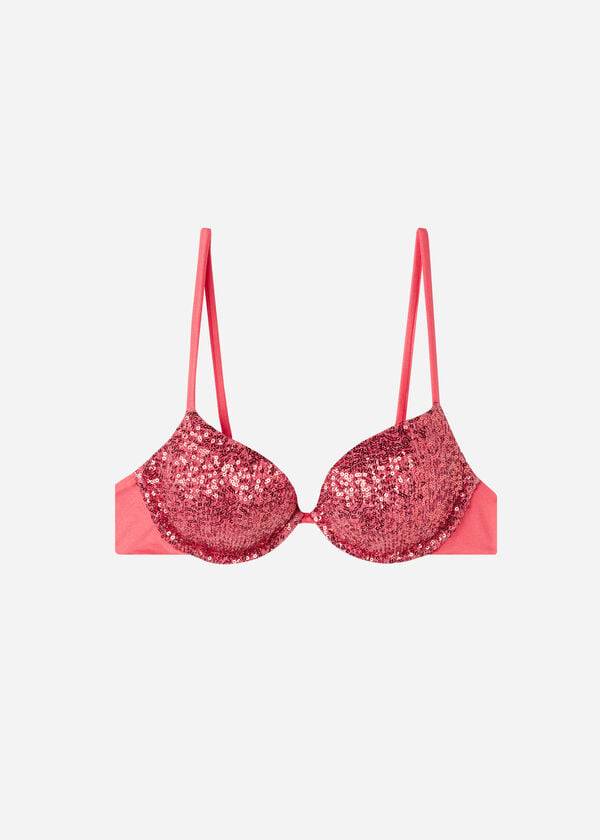 Arriba De Bikini Calzedonia Acolchado Push-Up Cannes Mujer Rosas | CO2353NB