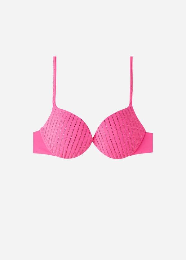 Arriba De Bikini Calzedonia Acolchado Push Up Shanghai Mujer Rosas | CO2358ZG