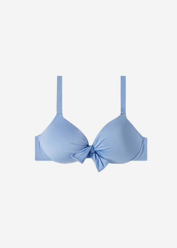 Arriba De Bikini Calzedonia Acolchado Push Up Indonesia Eco Mujer Azules | CO2374RW