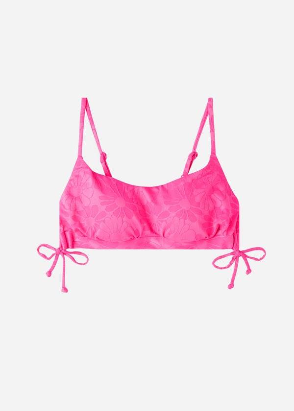 Arriba De Bikini Calzedonia Acolchado Tank-Estilo Antibes Mujer Rosas | CO2308VD