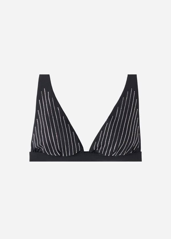 Arriba De Bikini Calzedonia Acolchado Triangle Shanghai Mujer Negras | CO2257BC