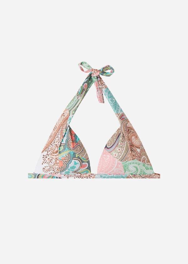 Arriba De Bikini Calzedonia Acolchado Triangle Saint Tropez Mujer Multicolor | CO2258NB