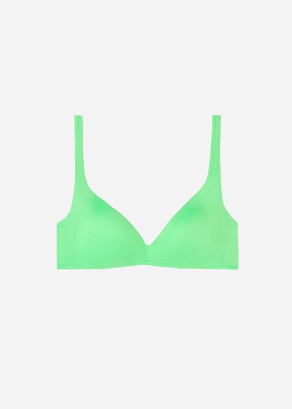 Arriba De Bikini Calzedonia Acolchado Triangle Indonesia Eco rosa Mujer Verde Menta | CO2269PQ