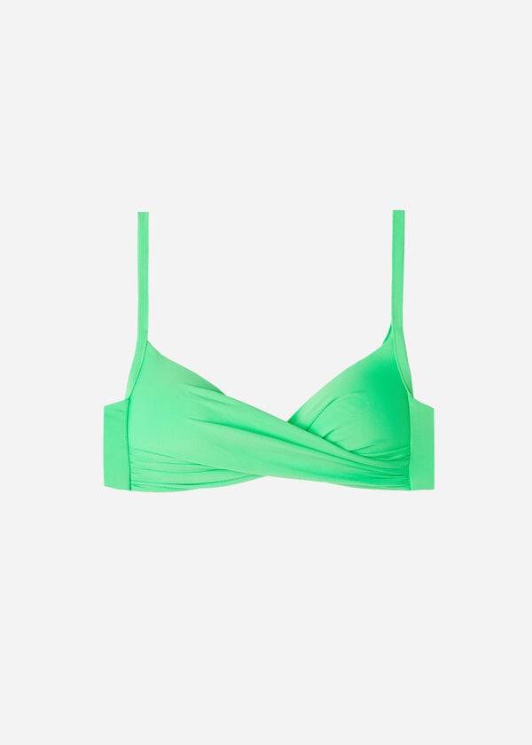 Arriba De Bikini Calzedonia Acolchado Triangle Indonesia Eco cobey Mujer Verde Menta | CO2279ZG