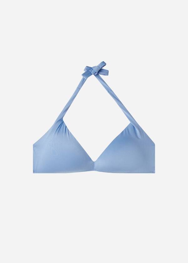 Arriba De Bikini Calzedonia Acolchado Triangle Indonesia Eco Mujer Azules | CO2283BC