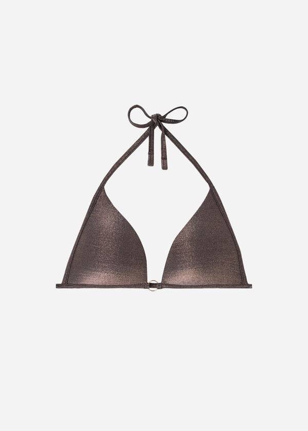 Arriba De Bikini Calzedonia Acolchado Triangle Hollywood Mujer Negras | CO2291YU