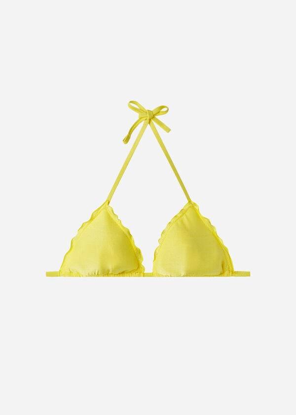 Arriba De Bikini Calzedonia Acolchado Triangle Formentera Mujer Amarillo | CO2292UT