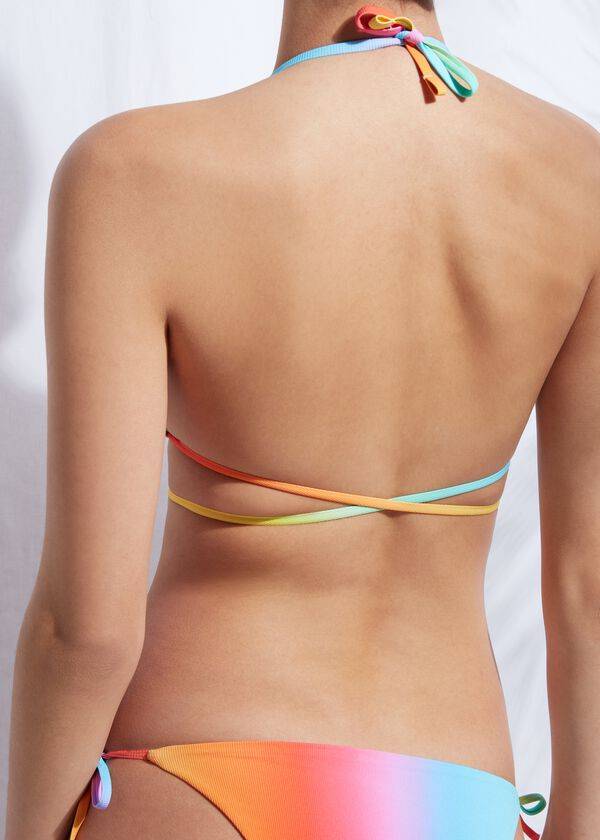 Arriba De Bikini Calzedonia Acolchado Triangle Barcellona Mujer Multicolor | CO2296AP