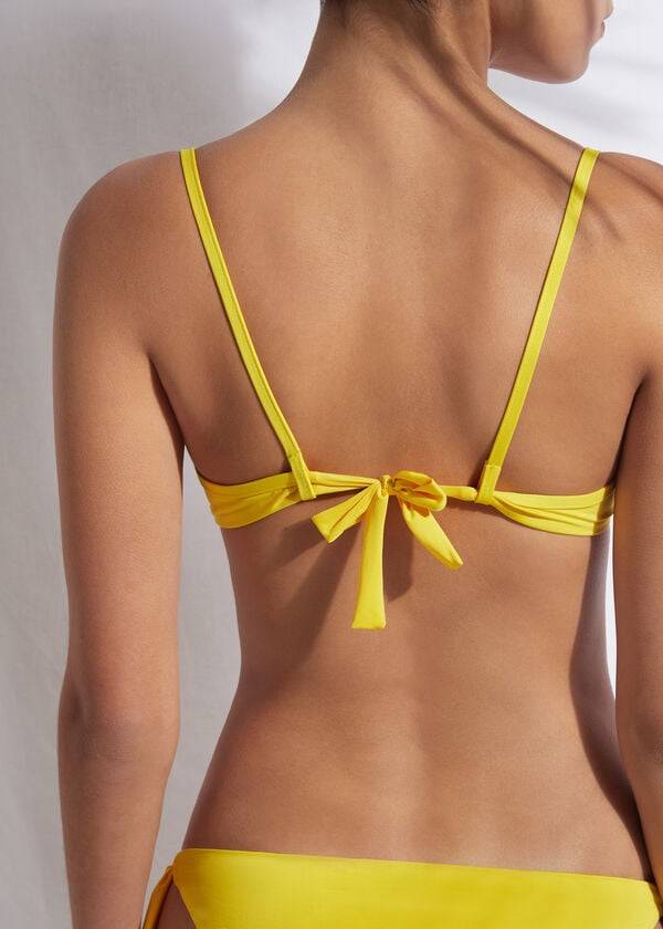 Arriba De Bikini Calzedonia Balconette Indonesia Eco Mujer Amarillo | CO2526IS