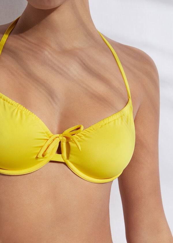 Arriba De Bikini Calzedonia Balconette Indonesia Eco Mujer Amarillo | CO2526IS