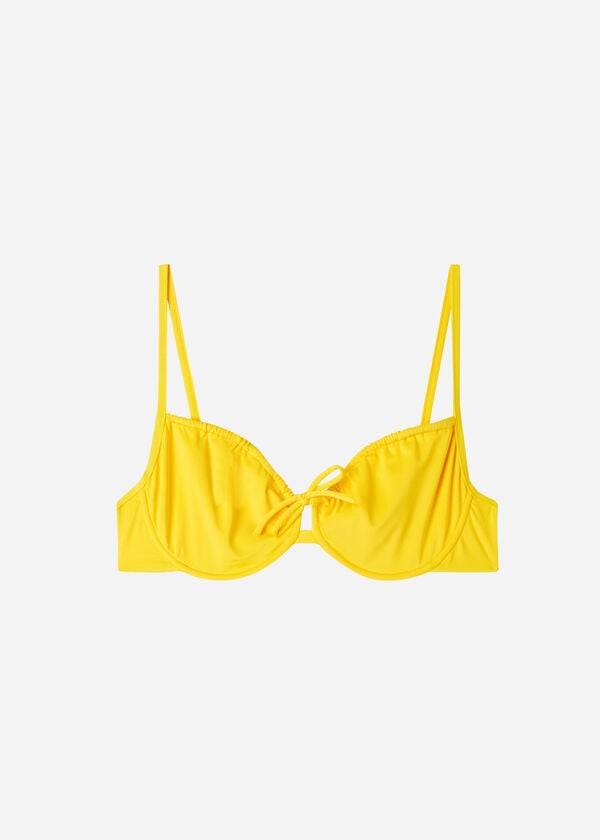 Arriba De Bikini Calzedonia Balconette Indonesia Eco Mujer Amarillo | CO2526IS